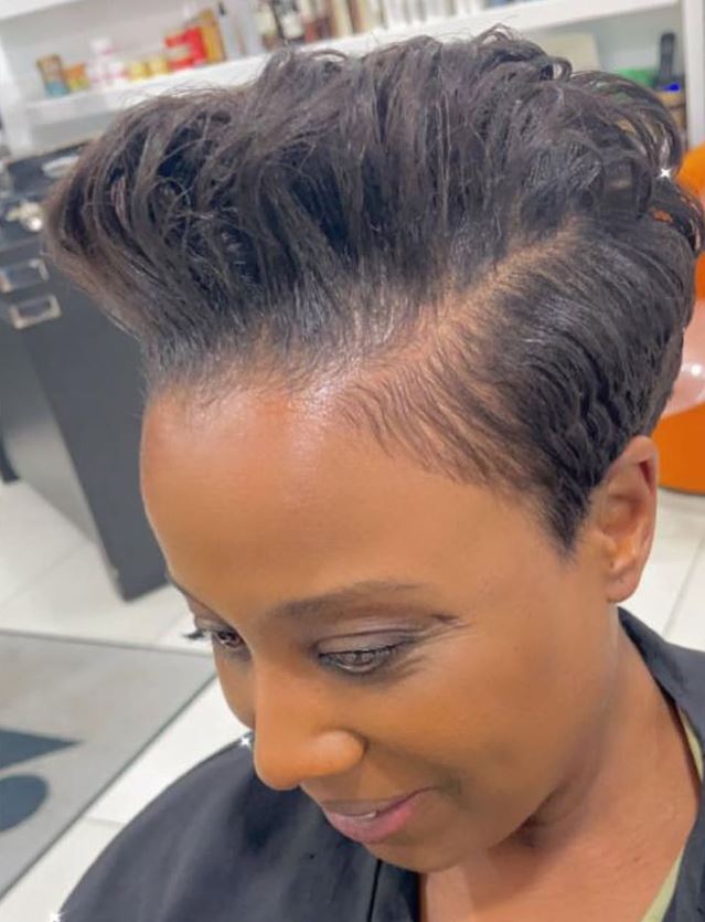 Stylish short haircut